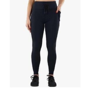 Spyder Active Womens Black High Waisted Athletic Leggings with Pockets Size S